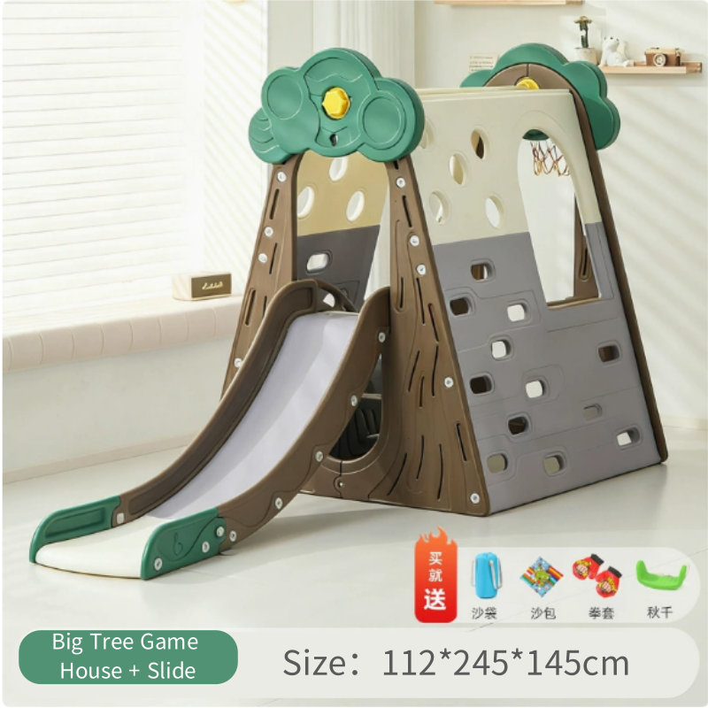 Toboggan de maison de jeu de grand arbre