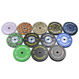Gym Iwf Barbell Bumperplaat Kruimel Gewicht Schijven Competitie Kleur Camo Vlek Plaat Powerlifting Rubber Bumperplaten Set - Product Image 1