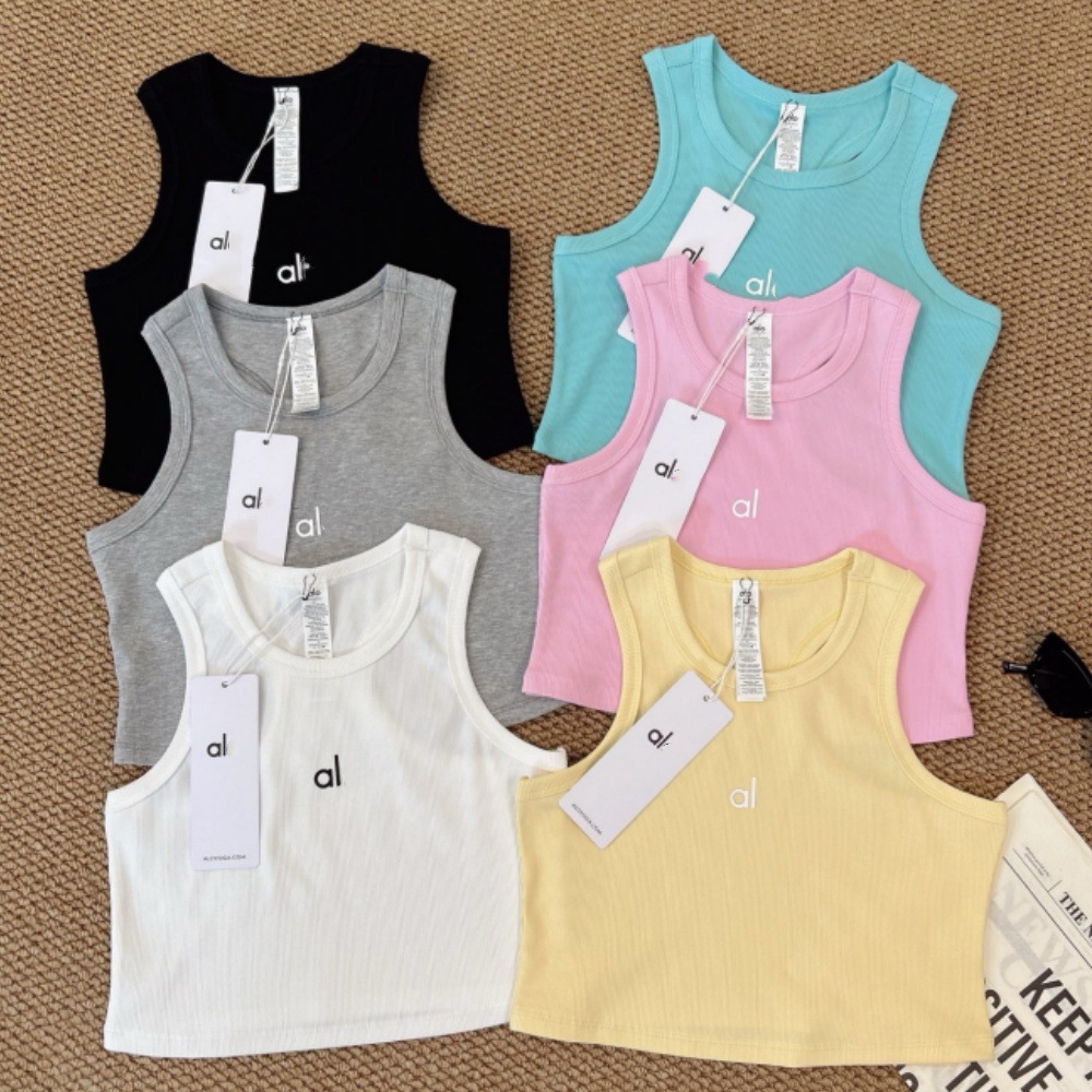 2026 Summer New Style Yoga Tank Top With Straps Tight-Fitting Slimming Sleeveless Sports Top Basic Layered Shirt