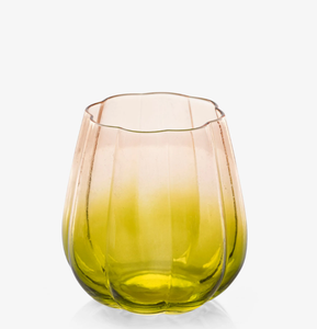 Venta al por mayor de fábrica, 16oz, cristal verde/rubor <span class=keywords><strong>rosa</strong></span>, decoración de flores, Juego de 2 copas de ginebra, vaso de champán para el hogar - Product Image 4