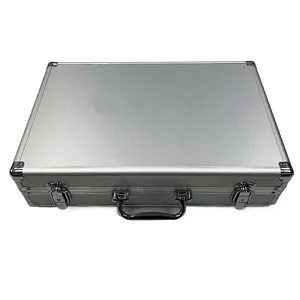 Профессиональный ручной ящик для инструментов с фиксирующим алюминиевым корпусом