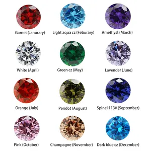 Starsgem Wholesale round shape small size melee CZ Diamond 0.8mm to 3.0mm Loose gemstones cubic zirconia