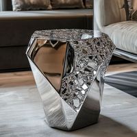 Table basse convertible de luxe moderne en bois massif, personnalisable, design miroir, meubles de salon OE HOME, garantie 5 ans