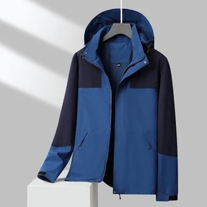 男女时尚定制刺绣可拆卸帽子防风衣防水夹克 - Product Image 6