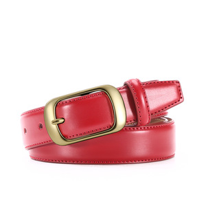 <span class=keywords><strong>Ceinture</strong></span> en cuir véritable rétro européenne et américaine pour femmes, <span class=keywords><strong>boucle</strong></span> à ardillon <span class=keywords><strong>dorée</strong></span> pour un usage quotidien et un cadeau - Product Image 3