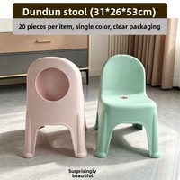 Tabourets et chaises en plastique pour la maison avec dossier, empilables, design moderne et minimaliste, origine Chine, vente en gros disponible