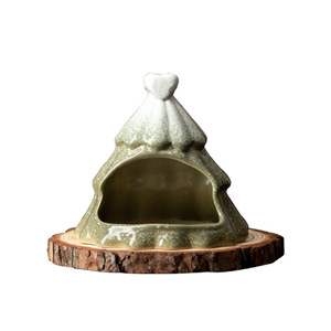 Incienso Aromático de Árbol de Navidad, Bandeja de Cerámica Ecológica con Esmalte de Color para Quemar <span class=keywords><strong>Palo</strong></span> <span class=keywords><strong>Santo</strong></span> Peruano <span class=keywords><strong>y</strong></span> Salvia - Product Image 5