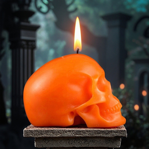 Halloween <strong>Skull</strong> <strong>Candle</strong> for Holiday Decorations Carved Novelty <strong>Candle</strong> for Wholesale Sales - Product Image 2