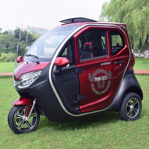 Tricycle à faible vitesse entièrement fermé pour adultes, 3 places, petit/mini, scooter/véhicule/voiture à vendre, 1500W - Product Image 4