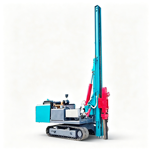 Pileur de pieux à vis sur chenilles professionnel de <span class=keywords><strong>156</strong></span> kW avec tête rotative hydraulique pour l'installation de systèmes de montage au sol solaires - Product Image 6