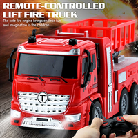 Camion télécommandé RC, camion de pompiers RC, jouets de voiture RC pour enfants, 27mhz, 1/30, camions de pompiers électriques de simulation pour enfants, jouets en métal moulé sous pression