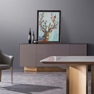 RORO, decoración moderna <span class=keywords><strong>de</strong></span> lujo, esmalte <span class=keywords><strong>de</strong></span> madera, decoración <span class=keywords><strong>de</strong></span> <span class=keywords><strong>Navidad</strong></span>, ciervo <span class=keywords><strong>de</strong></span> la suerte, pintura <span class=keywords><strong>de</strong></span> pared, pintura mural decorativa, 78*58*5cm - Product Image 3