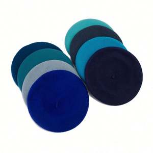 Chapeau Béret Femme en Laine Tendance Automne Hiver Chaud Style Britannique Décontracté Chapeau de Peintre à Large Bord pour Voyage en Extérieur Coloré - Product Image 4