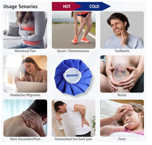 Komfortables wieder verwendbares elastisches atmungsaktives Heiß-und Kalt therapie paket lindert Schmerz verletzungen mit Eis beutel verpackung für die Wasser therapie - Product Image 6