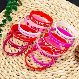 สายรัดข้อมือซิลิโคนวันวาเลนไทน์ ของตกแต่งวันหยุด ของขวัญสำหรับทั้งชายและหญิง  รับสกรีนโลโก้และข้อความตามต้องการ - Product Image 2