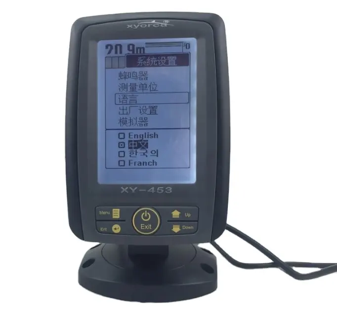 Xyorca XY-453 4.5 "LCD voerboot sonar localizador de peixes para pesca isca barco gps radar alcance ao vivo câmera ecoscandaglio transdutor
