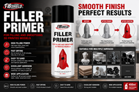 FIBSHIELD 450ml – Apprêt de remplissage professionnel haute densité en spray pour la préparation des surfaces en résine, plastique et métal destinées à l'impression 3D