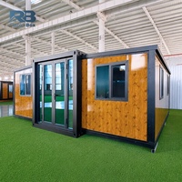 Maison mobile de luxe modulaire et extensible en conteneur, préfabriquée et pliable, 2, 3 ou 4 chambres, 20ft 40ft, pour bureau, hôtel ou Tiny House