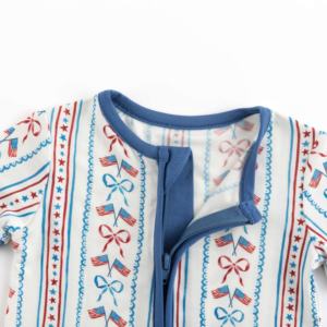 Miozing - Mono de Verano Elástico y Transpirable para Bebé, <span class=keywords><strong>Ropa</strong></span> de Bambú, Boutique de Bebés, Venta al por Mayor, Éxito de Ventas del Día de la Independencia - Product Image 6