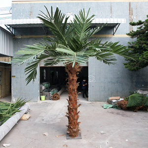 Plástico alto conservado Interior Exterior Planta grande Artificial <span class=keywords><strong>Washingtonia</strong></span> ventilador palmeras para decoración Mini palmera - Product Image 2