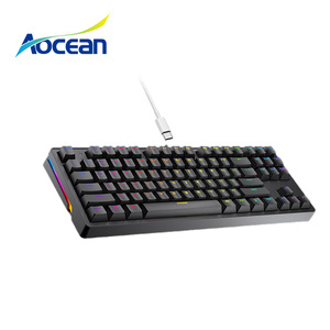 Nhà Máy Bán buôn Gamer teclado Bàn phím cầu vồng Backlit Type-C máy tính PC không dây Bàn phím cơ khí cho máy tính để bàn chơi game - Product Image 6