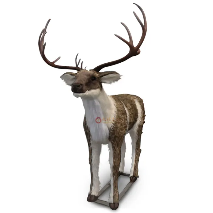 Life like Realistic Animatronic Reindeer Model Simulation Live Animal for Amusement Park House Christmas Decoration