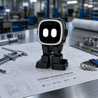 KI-Desktop-Roboter für Kinder mit Touchscreen, Intelligente Interaktive Ausdrücke, Eltern-Kind-Interaktion und Lerngeschenk