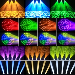 Luces Móviles de Cabeza LED de 200W, <span class=keywords><strong>DMX</strong></span>, 18 Gobos, 15 Colores, 8+<span class=keywords><strong>48</strong></span> Prismas, Luz de Escenario con Efecto Estroboscópico, Luces para DJ con Estuche de Transporte - Product Image 4