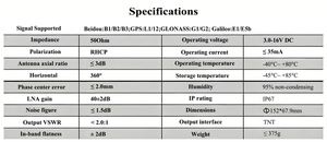 ใหม่ขายร้อน GLONASS โมดูลรับสัญญาณ Galilco BDS GPS GNSS ระบบวัดเสาอากาศรับสัญญาณดาวเทียมของเป่ยโตว - Product Image 3