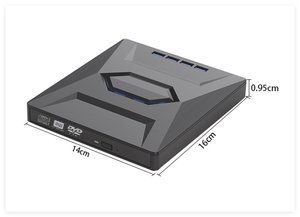 Unidad de Disco Óptico Externa Multifunción Todo en Uno, 7 en 1, USB Tipo C, USB 3.0, Conexión Rápida, Lector de Tarjetas CD/DVD/USB - Product Image 2