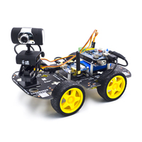 KUONGSHUN Stem Education Robot Video Car Set DIY Codificación WIFI IOS Android PC Proyecto de monitoreo Smart Robot Car Kit para Arduino
