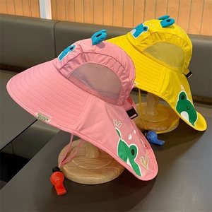 Nuova estate sottile cappello da sole in cotone per ragazzi ragazze anti-uv pescatore Beanie scialle per la pesca in spiaggia Casquette di protezione del sole del bambino - Product Image 3