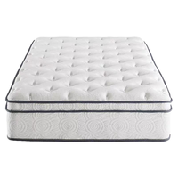 Matelas emballé sous vide en mousse à mémoire de forme King Size dans une boîte matelas à ressorts ensachés Hotel Bonnel Euro Top Roll up Twin Queen Matelas à ressorts