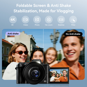 Nouvelle Caméra Vidéo Numérique Mini 4K avec 3 Viseurs et 32 Go de Stockage – Solution Vidéo Portable pour Utilisateurs Intelligents - Product Image 2