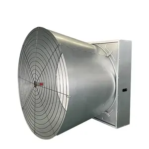 Hot sale greenhouse 54" cone fan double door butterfly type cone exhaust fan for husbandry farm cooling system