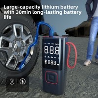 Compresseur d'air portable sans fil RoadGuardian ATJ-6988 6000mAh 60W pour voiture, avec affichage numérique de la pression des pneus