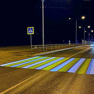 Lámpara Proyectora LED de 300W con Logotipo Personalizable TMUT, Diseño de Cruce Peatonal, Señales de Advertencia de Seguridad, Luces Publicitarias, Clasificación IP67 - Product Image 1