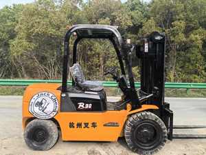Montacargas Diésel Usado de 3 Toneladas, Bajo Precio, HeFei, con Motor de Combustión Interna, Caja de Cambios y Rodamientos - Product Image 5