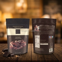Sachets personnalisés en aluminium avec logo imprimé en PE, qualité alimentaire, certifiés ROHS, sachets refermables pour chocolat, résistants à l'humidité, sacs en plastique