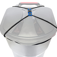 Sangle de verrouillage de couvercle de poubelle multifonctionnelle en corde élastique fixe, robuste, noire, marque Zhenghe, bonne qualité