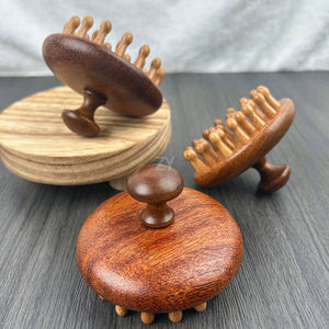Cepillo <span class=keywords><strong>de</strong></span> Masaje para Cuero Cabelludo Redondo <span class=keywords><strong>de</strong></span> Madera <span class=keywords><strong>de</strong></span> Sándalo, Impermeable, con Logotipo Personalizado <span class=keywords><strong>de</strong></span> Alta Calidad <span class=keywords><strong>de</strong></span> la Marca ZY, para Uso con Champú, Forma Única - Product Image 2