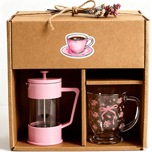 カスタムロゴピンク34オンスフランスコーヒープレススチール高ホウケイ酸ガラスフランスプレスコーヒーメーカー - Product Image 5