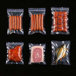 En Stock, rollo de sellador de alimentos al vacío PA PE transparente texturizado en relieve personalizado, bolsa de almacenamiento de pollo suave y brillante, rollos de grado alimenticio - Product Image 6