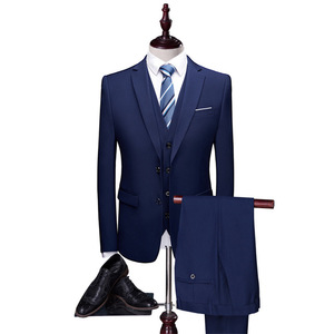 Vendita più popolare 3 pezzi Set Blazer + pant + gilet da uomo abiti da sposa tre pezzi abiti formali Business per gli uomini - Product Image 2