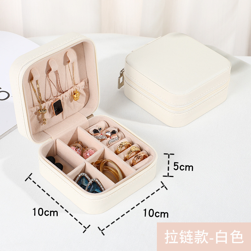 Cross pattern-off-white-10105 jewelry box