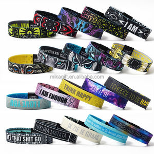 สายรัดข้อมือยืดหยุ่นได้ทั้งสองด้านพิมพ์ซับลิเมชันแบบกำหนดเองมีป้ายกำไลแท็ก NFC - Product Image 1