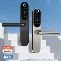 Cerradura Inteligente K710F IP65 sin Llave, con Huella Dactilar, Teclado, Electrónica, Impermeable, con Wi-Fi y Tuya para Casa y Airbnb