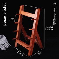 Support à couteaux à sashimi multi-niveaux en bois de Hinoki massif Elite |   Support haute densité résistant aux micro-organismes |   Chef sushi professionnel