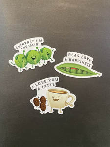 Aimant de réfrigérateur Lets Get Mashed, décoration de cuisine, imperméable, dessin animé mignon, décoration de réfrigérateur - Product Image 5