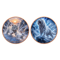 Pièce de monnaie en cuivre pur 999 de 5 oz, Kirin en relief 3D, couleur UV, enfance et maturité, édition collector colorée